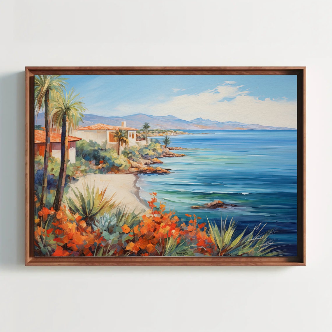 Baja California Mexico Painting Mexican Art Mexican Home Decor Framed And Poster Ready To Hang - Image 3
