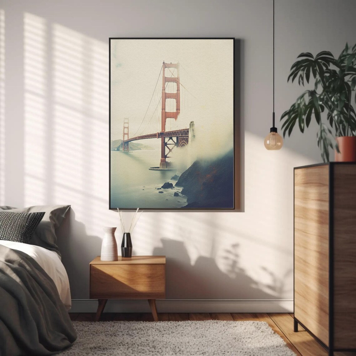 Golden Gate Bridge Vintage Travel Poster, San Francisco - Image 4