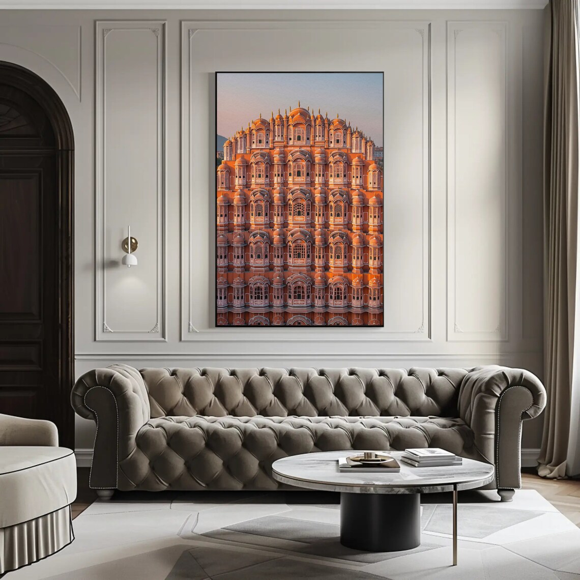 Hawa Mahal Jaipur Palace Facade Pink Sandstone Photo Art Poster - Image 5
