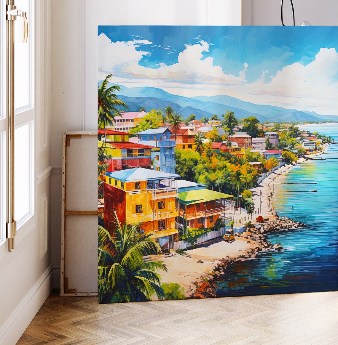 Kingston City Art Print Kingston Jamaica Art Jamaican Painting Jamaica City Print Jamaican Art Prints Jamaican Print - Image 2