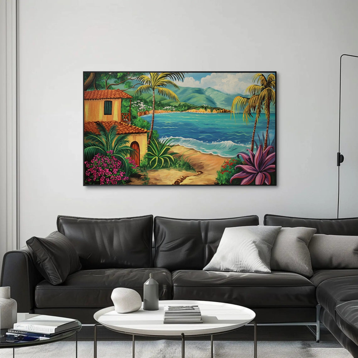 Puerto Rico Scenery Oil Painting Print Puerto Rican Painting Puerto Rico Wall Art Puerto Rico Home Decor Gift Ready To Hang - Image 4
