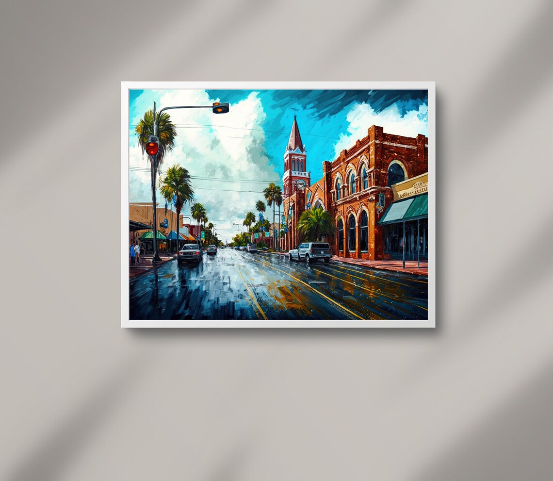 Ybor City Art Print, Tampa Florida Travel Poster - Image 5