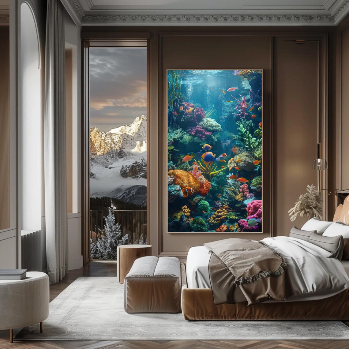 Vibrant Coral Reef Paradise Clownfish Underwater Tropical Ocean Poster - Image 3