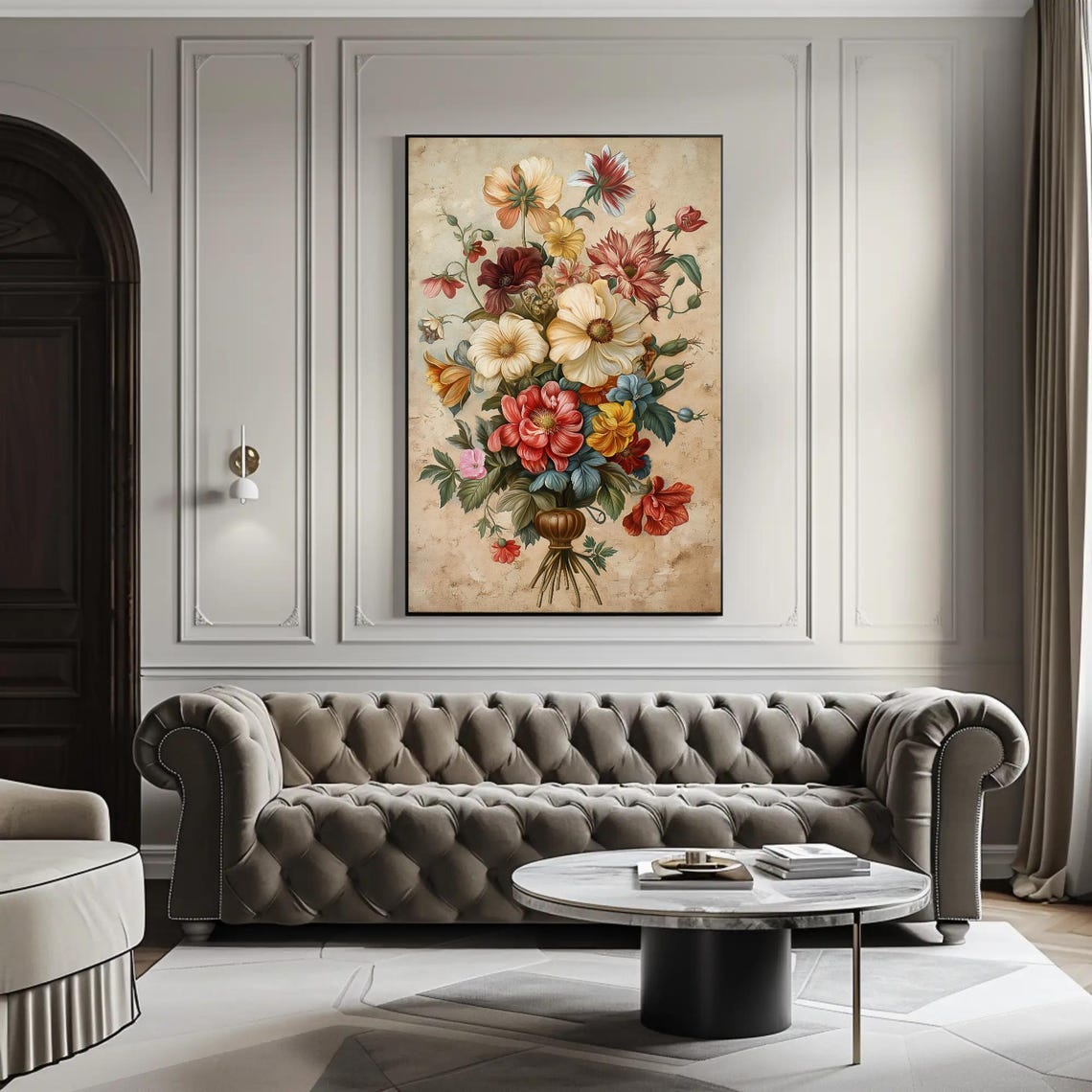 Vintage Botanical Flower Bouquet Floral Still Life Art Poster - Image 4