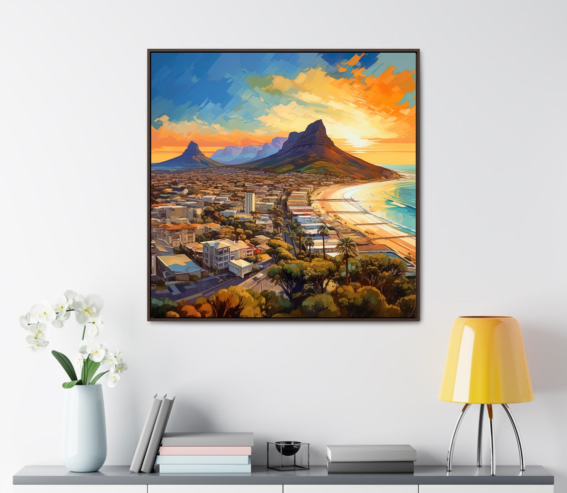 Cape Town Sunset Beach Lion's Head Mountain South Africa Poster - Image 4