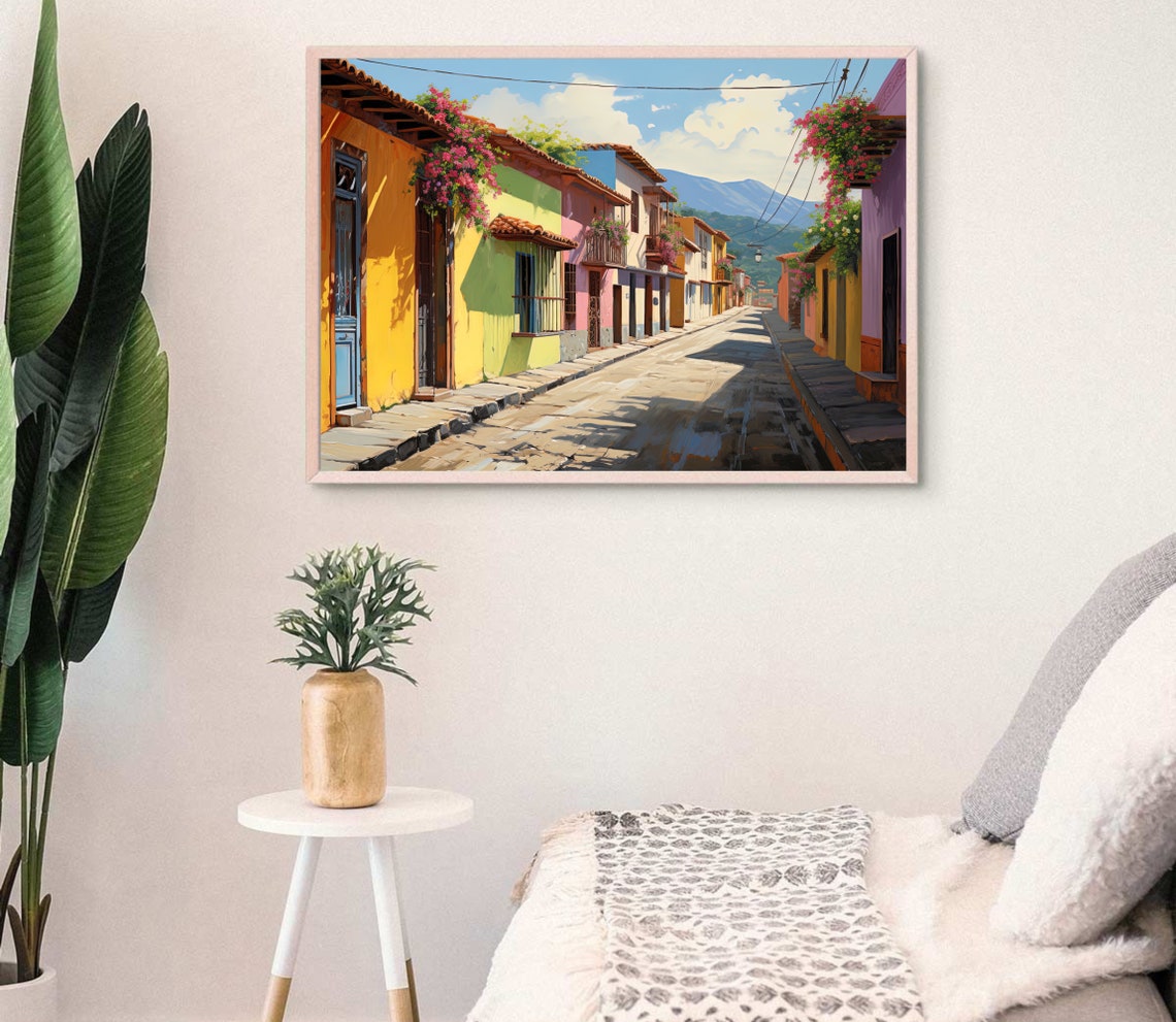 El Salvador Wall Art Large Print El Salvador Poster El Salvador Painting El Salvador Print Travel Art Gift From El Salvador - Image 2