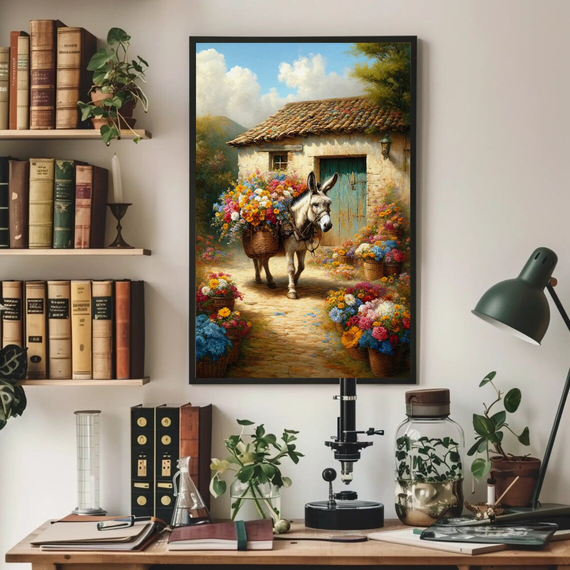 Mexican Burro Rustic Farmhouse Art Print, Mexico - Image 2