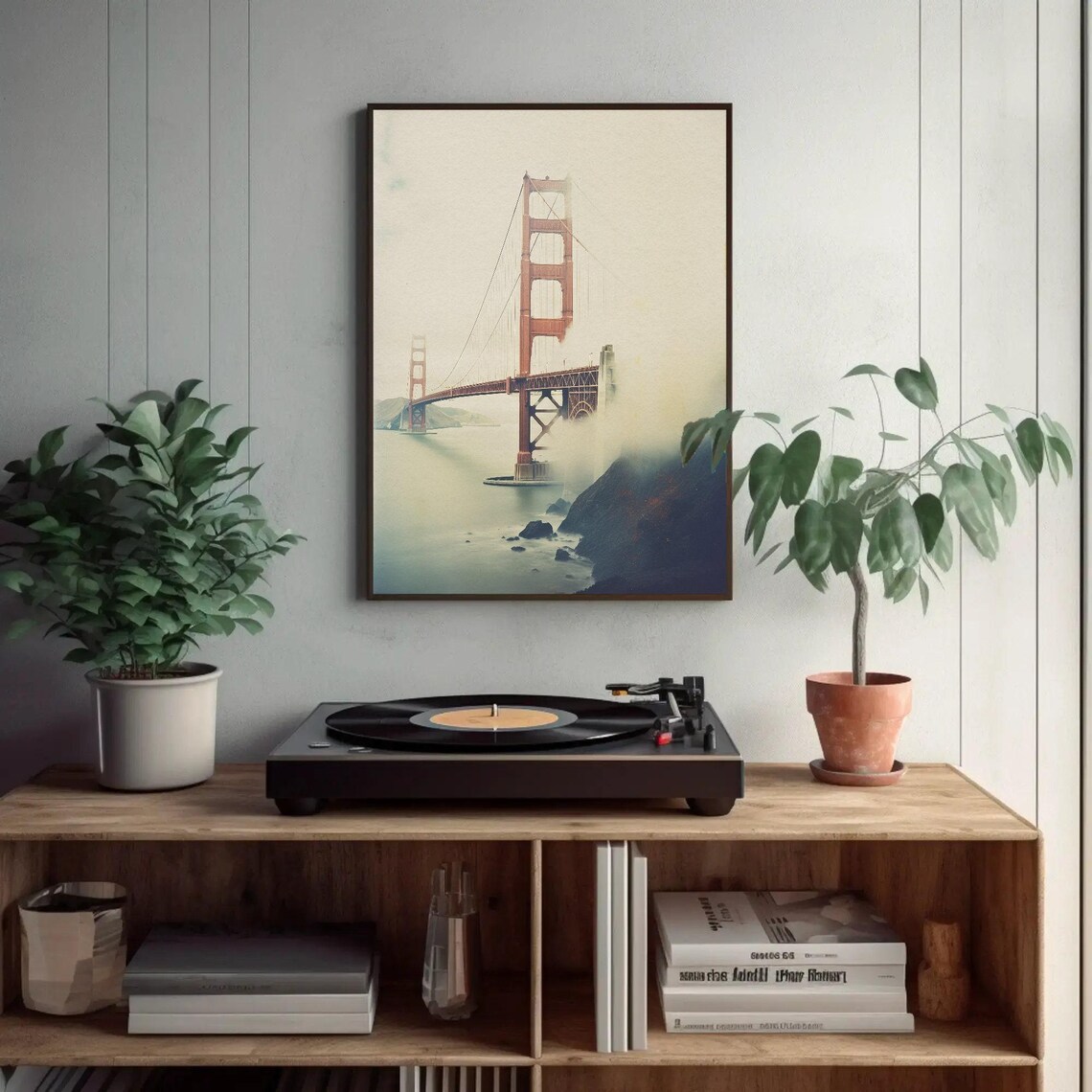 Golden Gate Bridge Vintage Travel Poster, San Francisco - Image 3