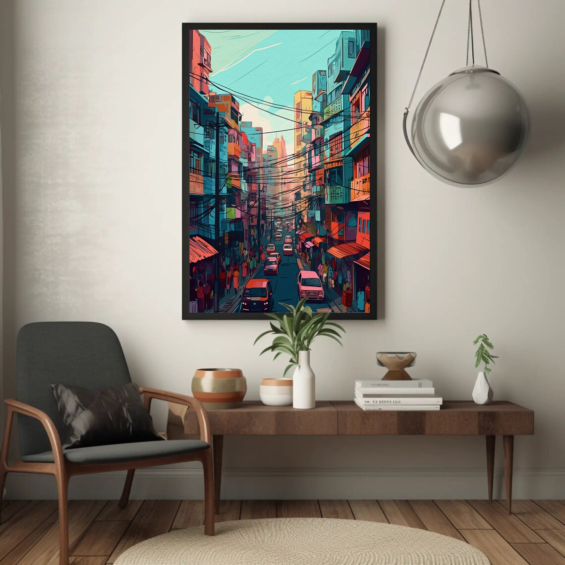 Streets Of Kolkata Travel Poster, India Wall Art - Image 3