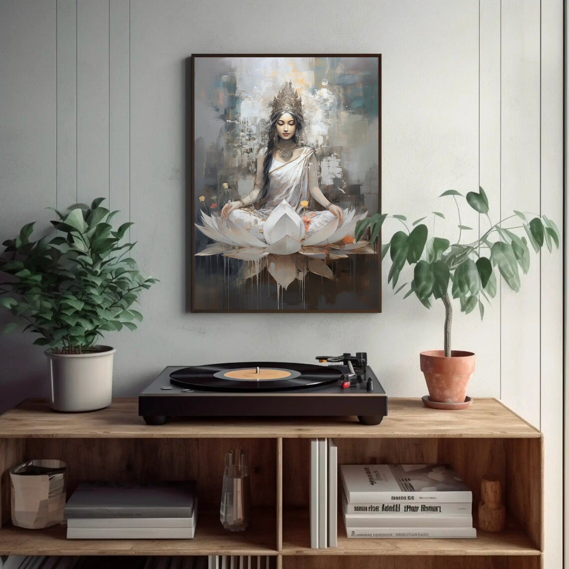 Goddess Lakshmi Abstract Poster Print, Hindu Art - Image 2