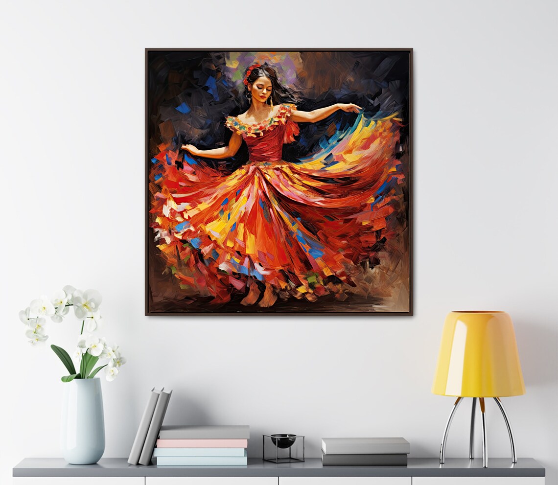 Mexican Jarabe Tapatio Folklorico Folk Dance Art Print - Image 3