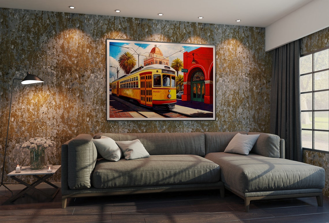 Ybor City Tampa Florida Trolley Art Ybor City Art Print Tampa Florida Decor Tampa Florida Art Ybor City Florida Wall Art - Image 4