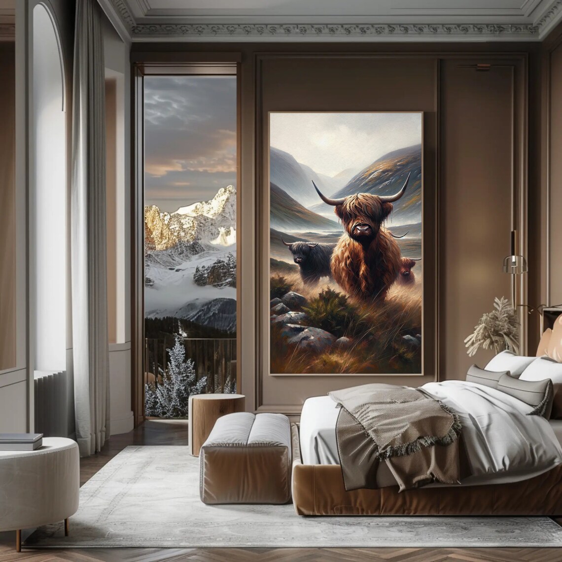 Highland Cattle Rustic Farmhouse Poster Print - Image 4