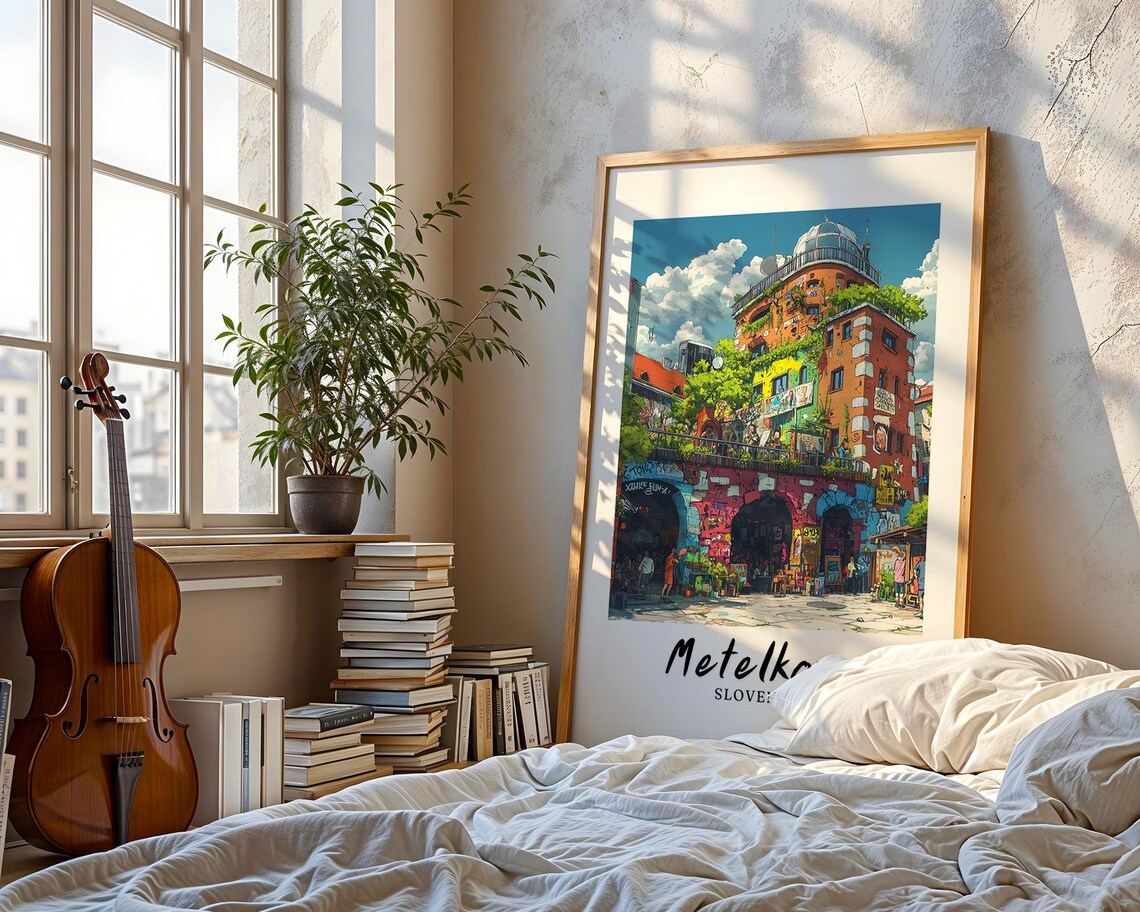 Metelkova Travel Poster, Slovenia Illustration - Image 3