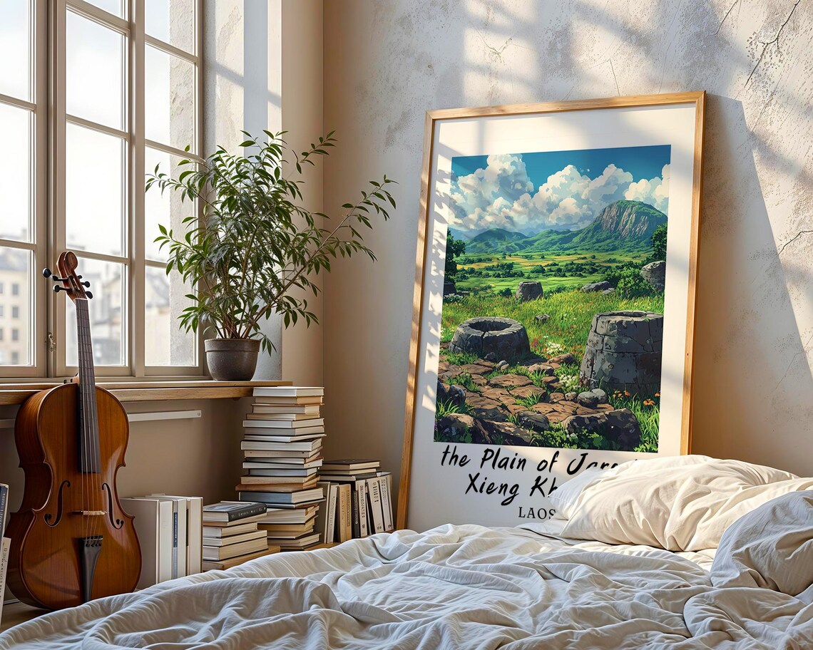 The Plain Of Jars In Xieng Khouang, Laos Travel Poster - Image 3