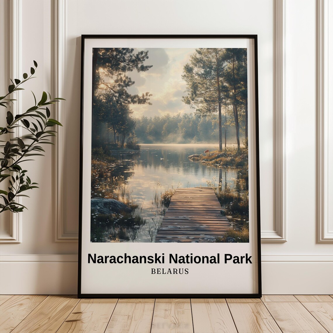 Narachanskinationalpark Travel Poster, Belarus