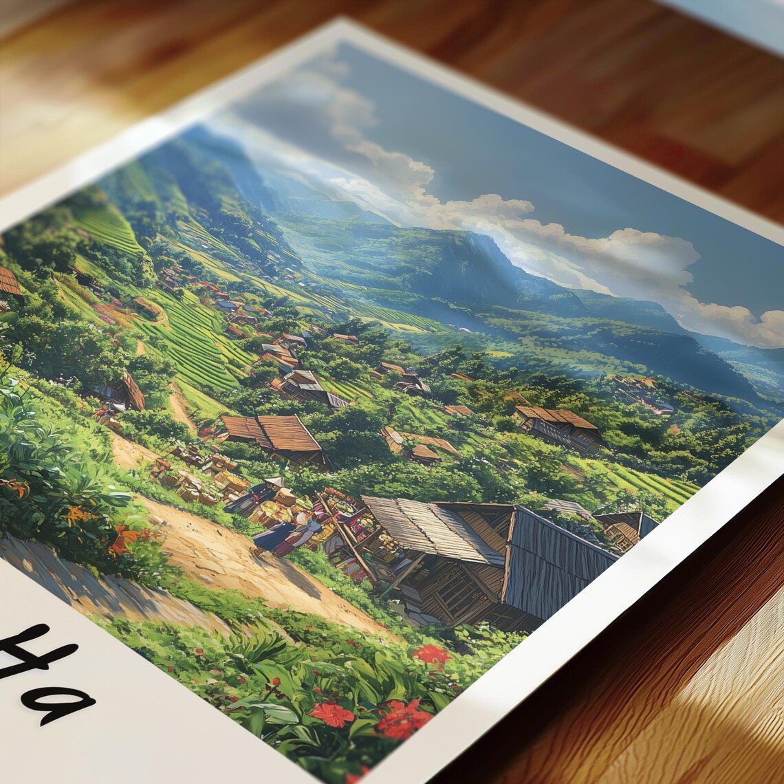Bac Ha Vietnam Travel Poster, Minimalist Backpacking - Image 2