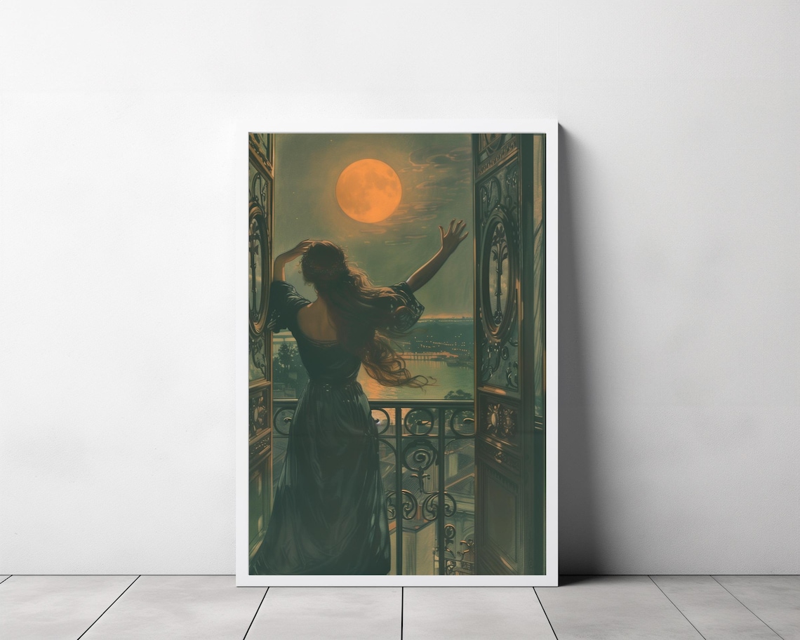 Luna Worship Print Vintage Art Dark Art Occult Poster Gothic Home Decor Witchcraft Wiccan Art Witch Print - Image 3