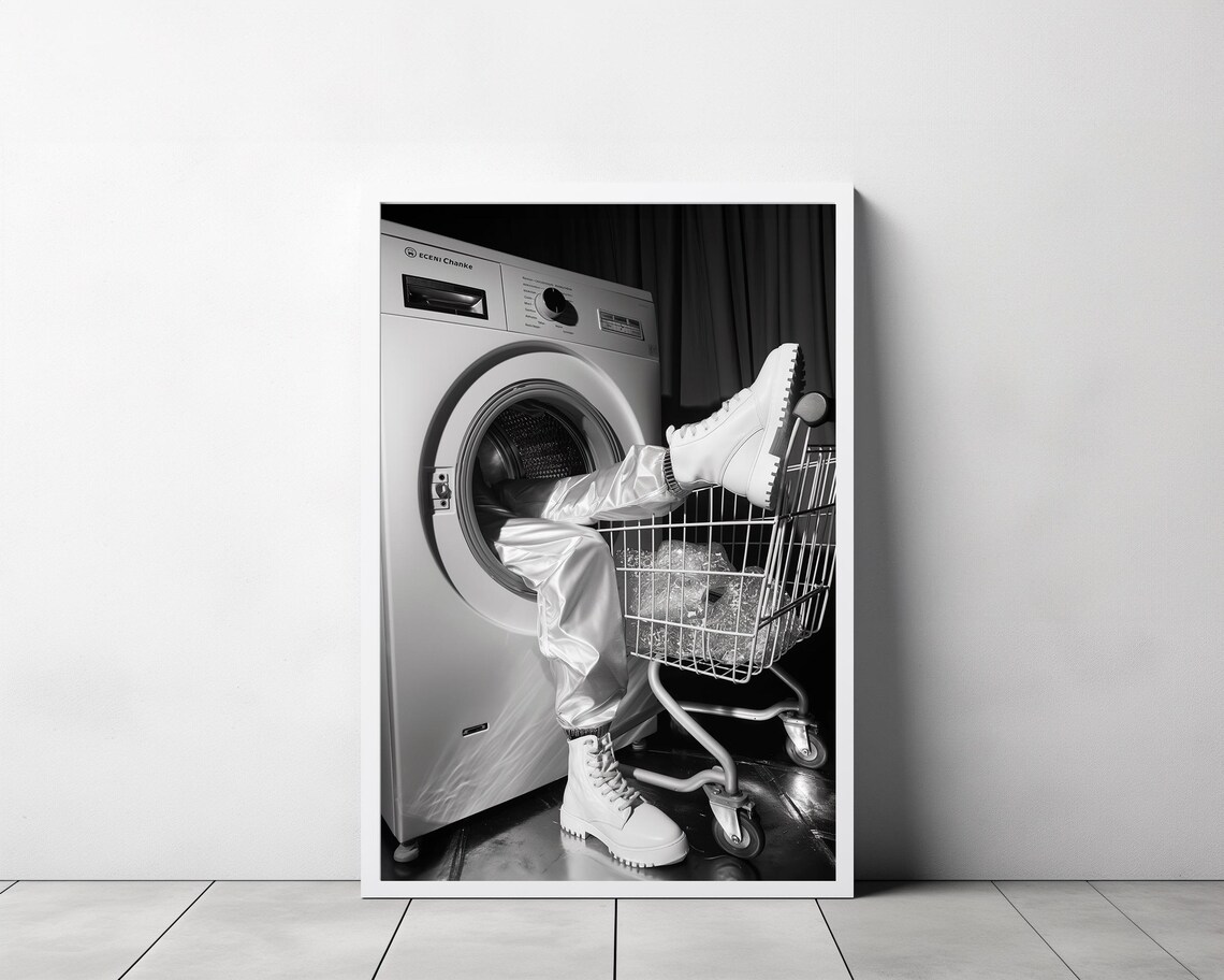 Laundry Day Funny Laundry Room Wall Art Print - Image 3