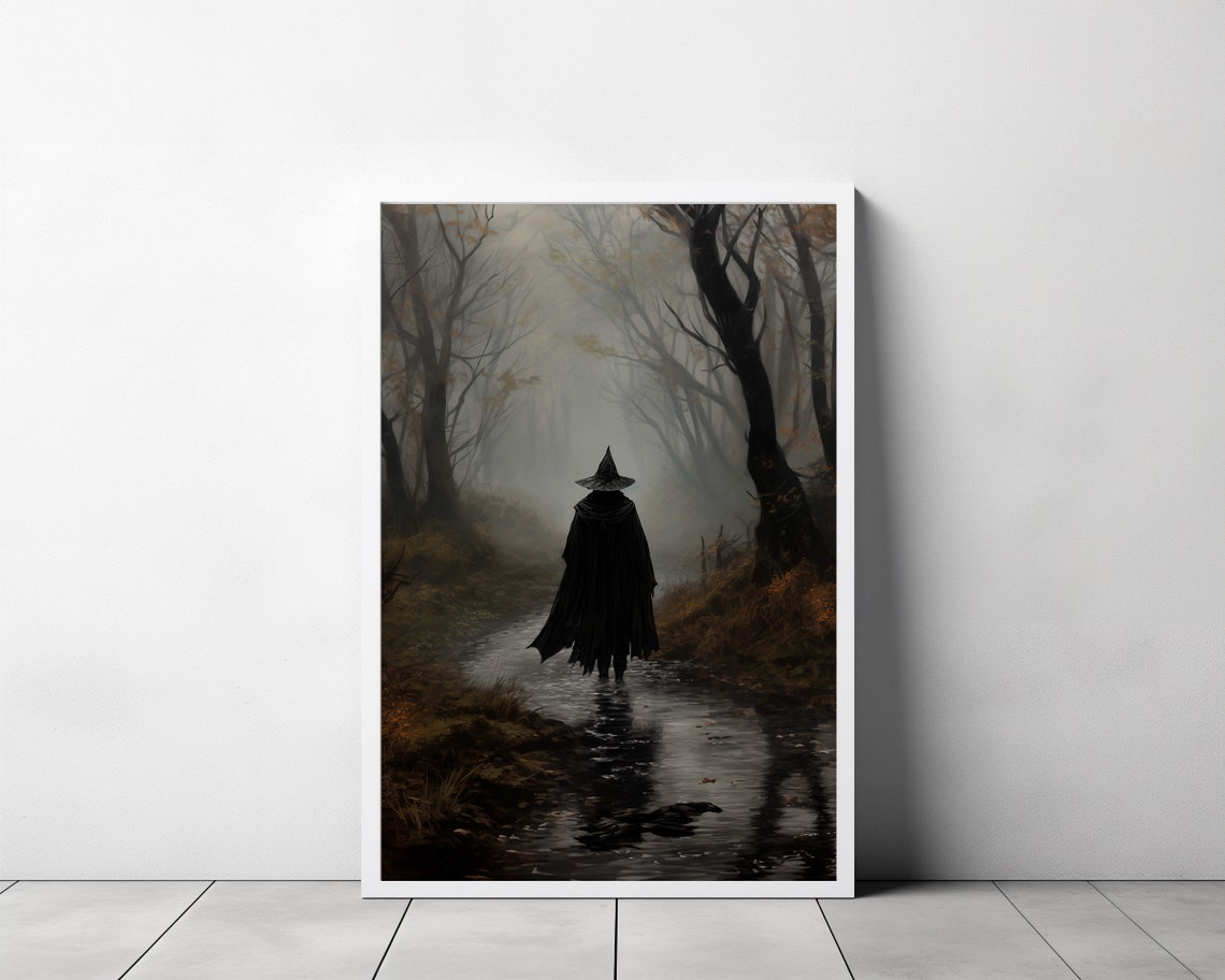 Witch In The Creek Dark Academia Vintage Poster Witch Decor Art Poster Print Gothic Victorian - Image 3
