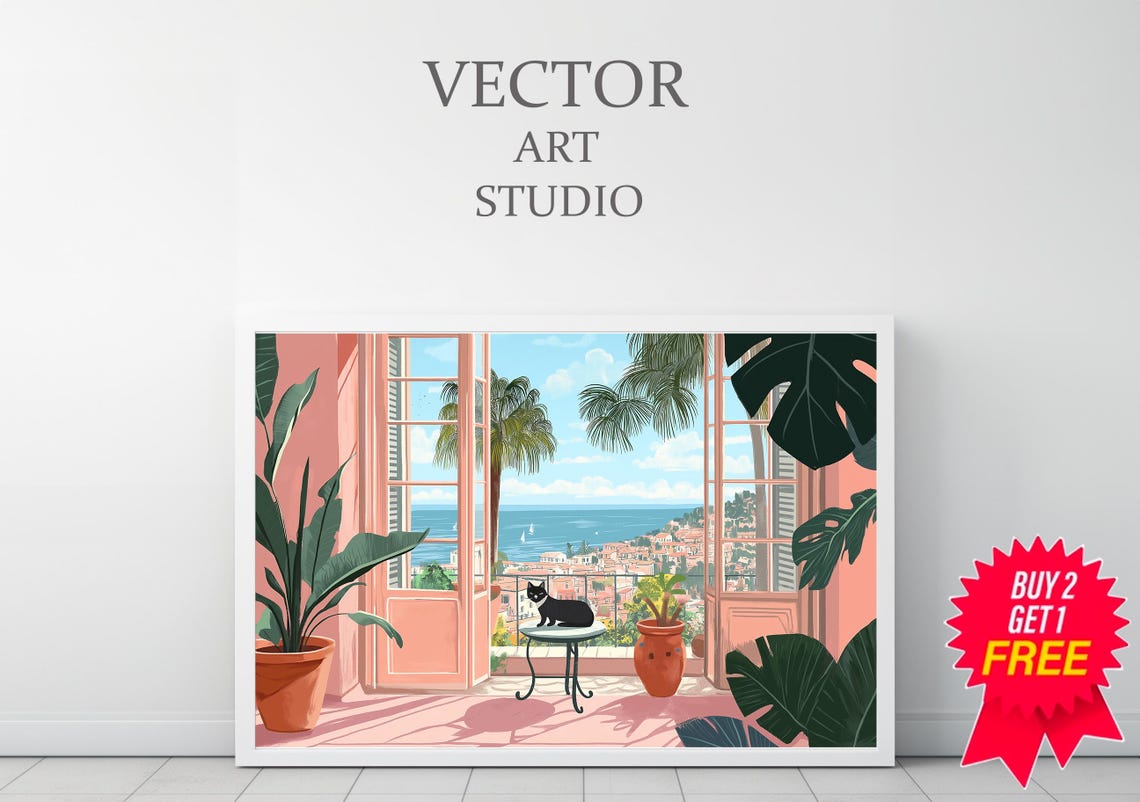 Henri Matisse Poster Farbfrohe Wandkunst Als Matisse Print Matisse Kunstdruck Moderner Horizontaler Kunstdruck Matisse Museum Print - Image 3