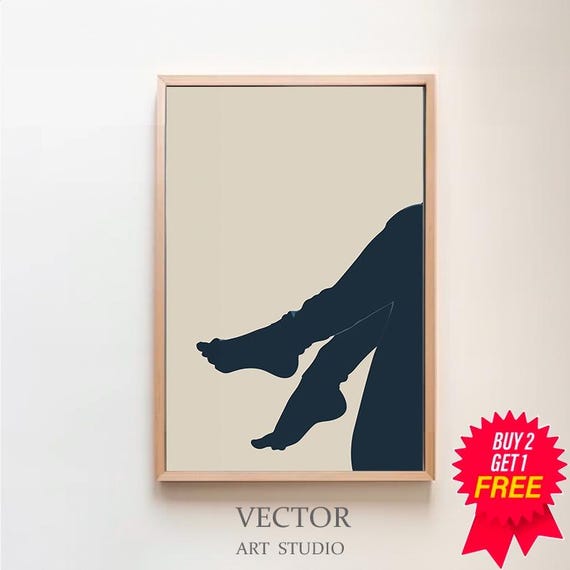 Henri Matisse Nu Blue Woman Body Line Female Art Gift Idea Modern Room Decor Scandinavian Style Minimalist Wall Art
