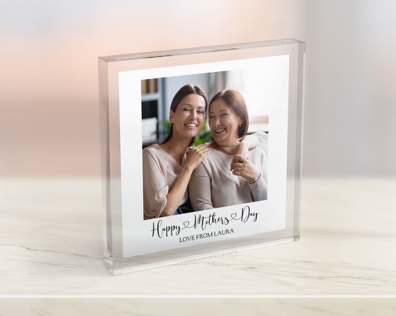 Mothers Day Photo Gift Personalised Mothers Day Present Mothers Day Acrylic Photo Block Gift For Mum