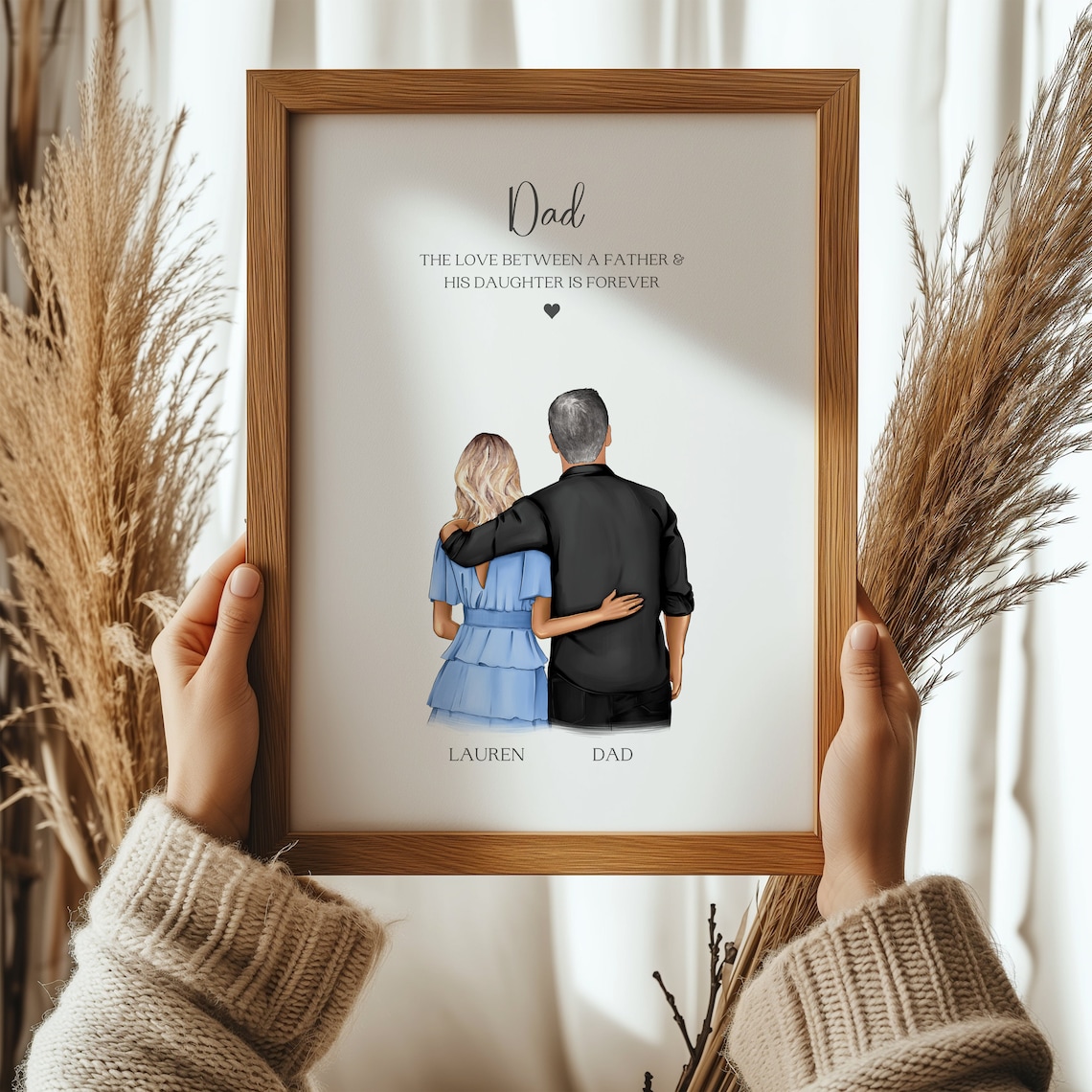 The Love Between A Father And His Daughter Forever Quote Poster