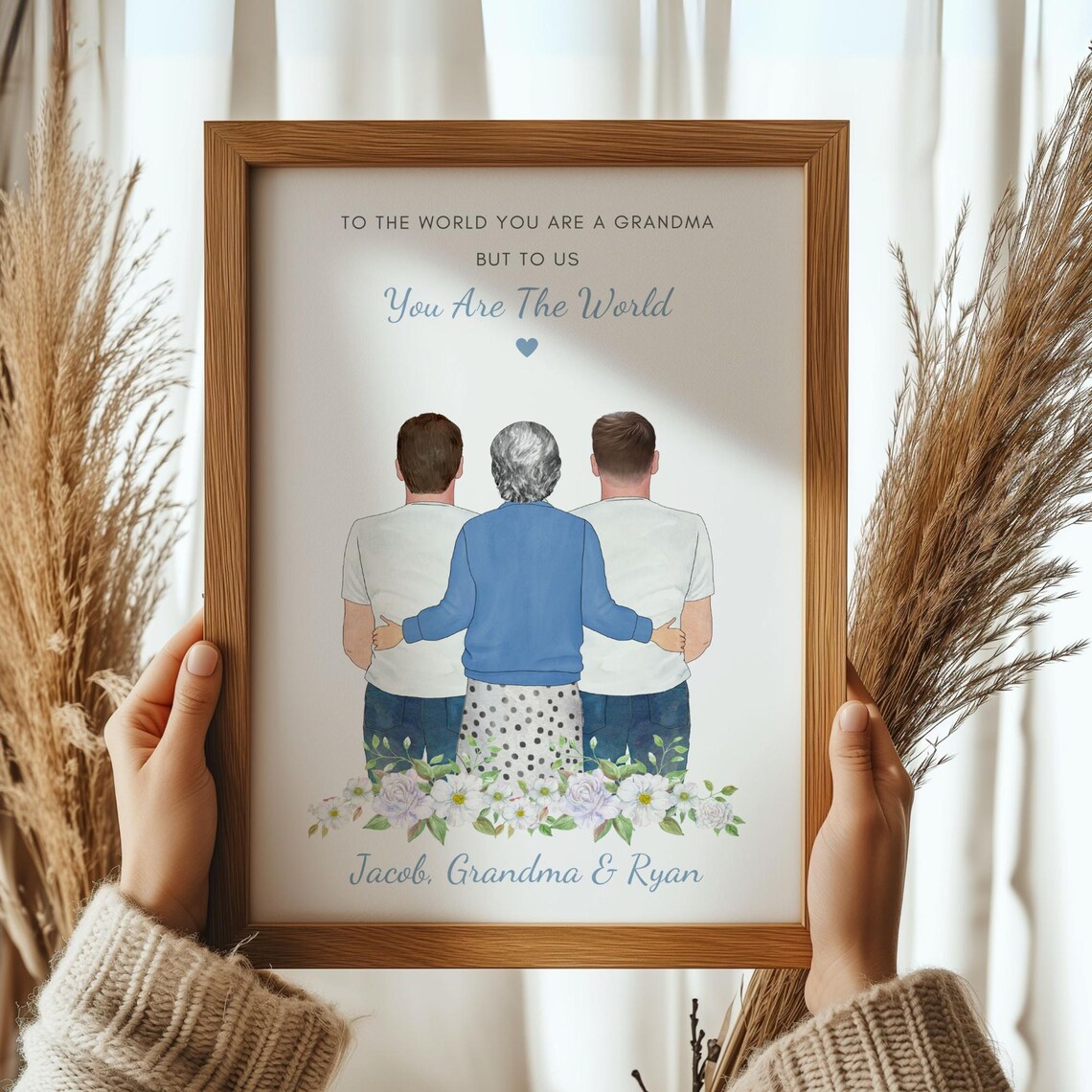 Grandma Gift Gift For Nan Nana Gifts Grandma Mothers Day Gift Grandma Birthday Gift Personalised Print Grandma Christmas Gift