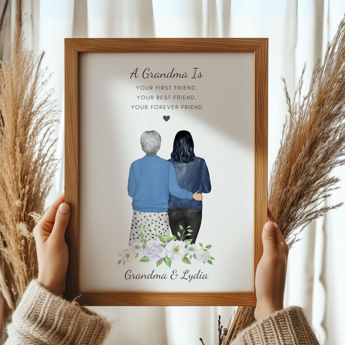 A Grandma Is Your First Friend Best Friend Forever Sentimental Poster