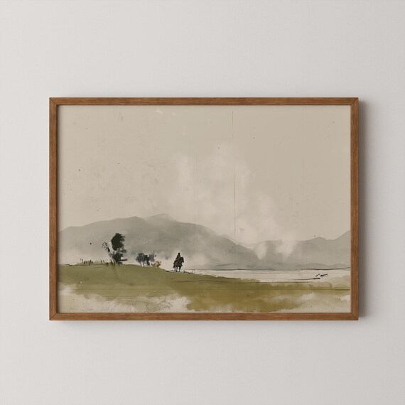 Abstract Textured Japandi Wall Art Neutral Beige Wabi Sabi Minimalist Poster
