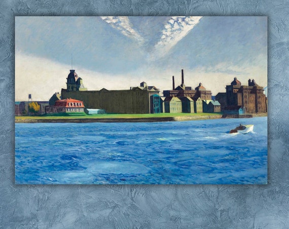 Edward Hopper Wall Art Edward Hopper Print Modern Wall Art Hopper Custom Edward Hopper Wall Art Collage Hopper Art