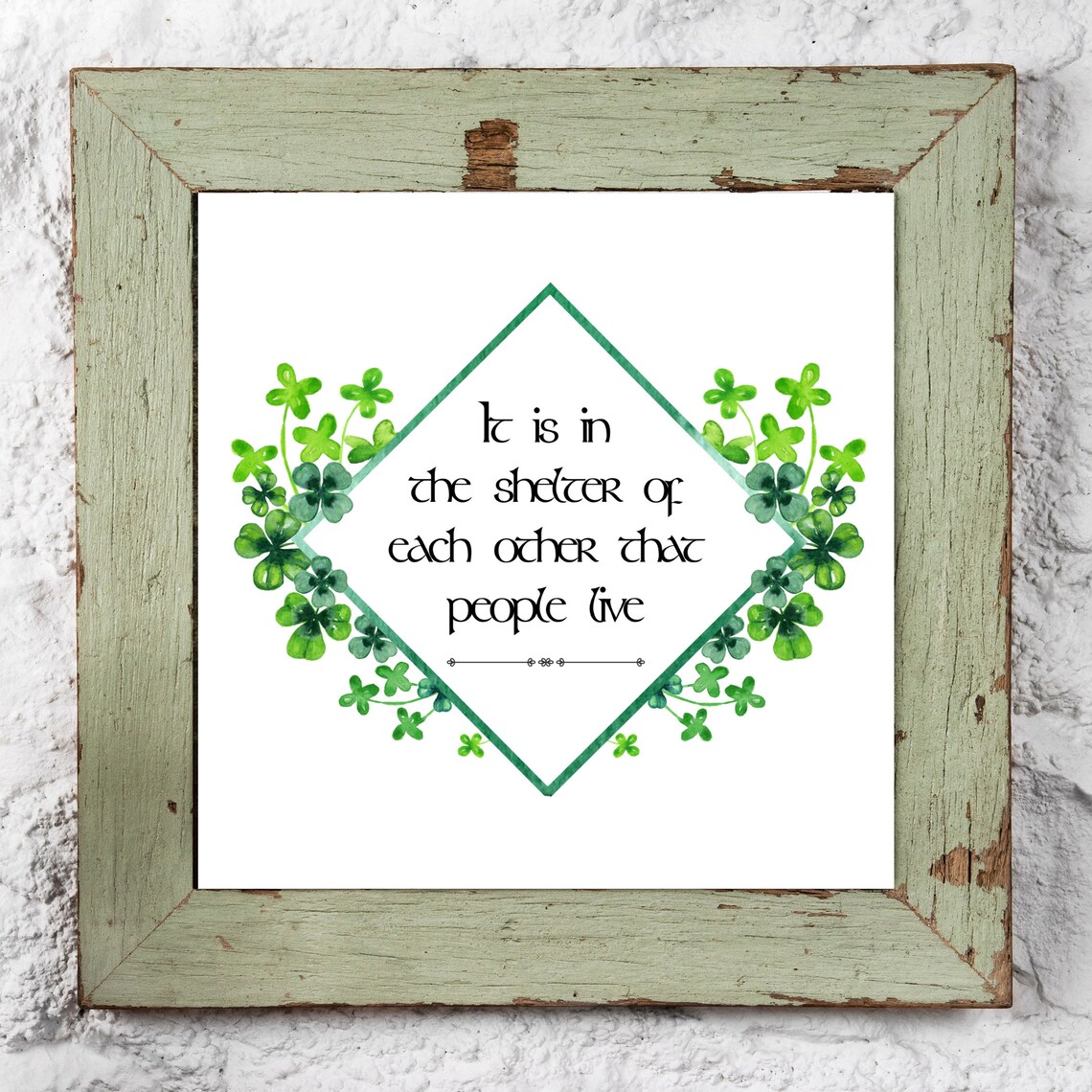 Irish Proverb Wall Art Print, Ireland Wedding Gift - Image 2