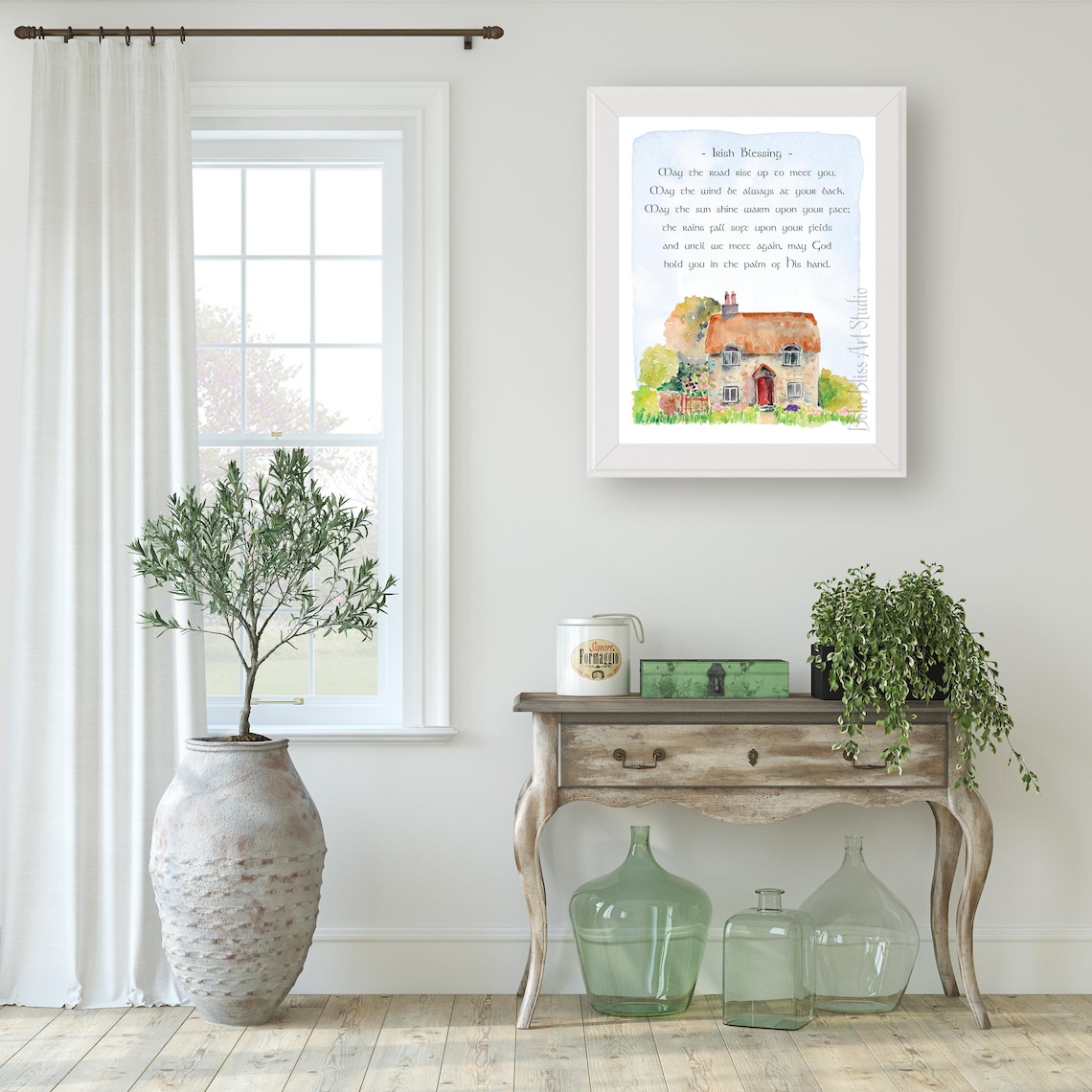 Irish Blessing Art Print, Ireland Travel Wall Decor - Image 2