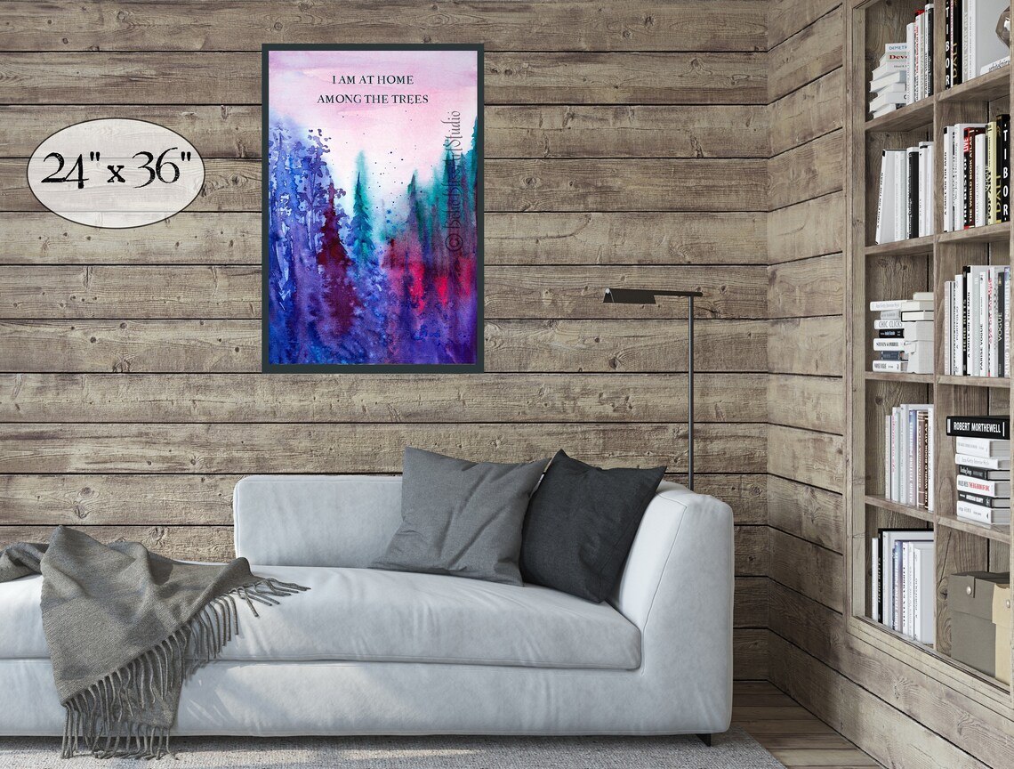 J.R.R. Tolkien Trees Quote, Environmentalist Art Print - Image 2