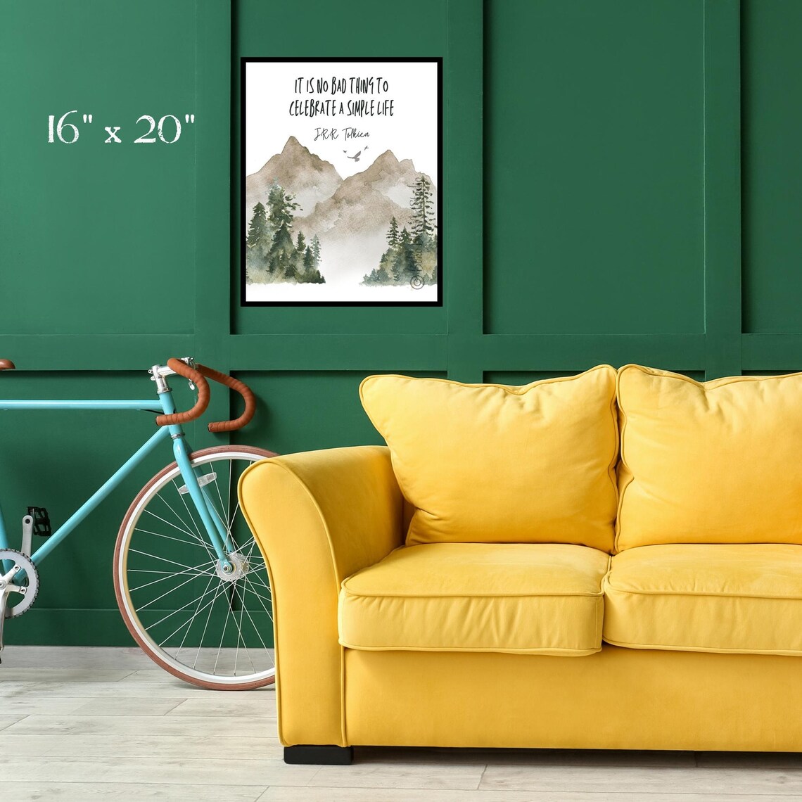 J.R.R. Tolkien Quote Art, Simple Life Art Print - Image 2
