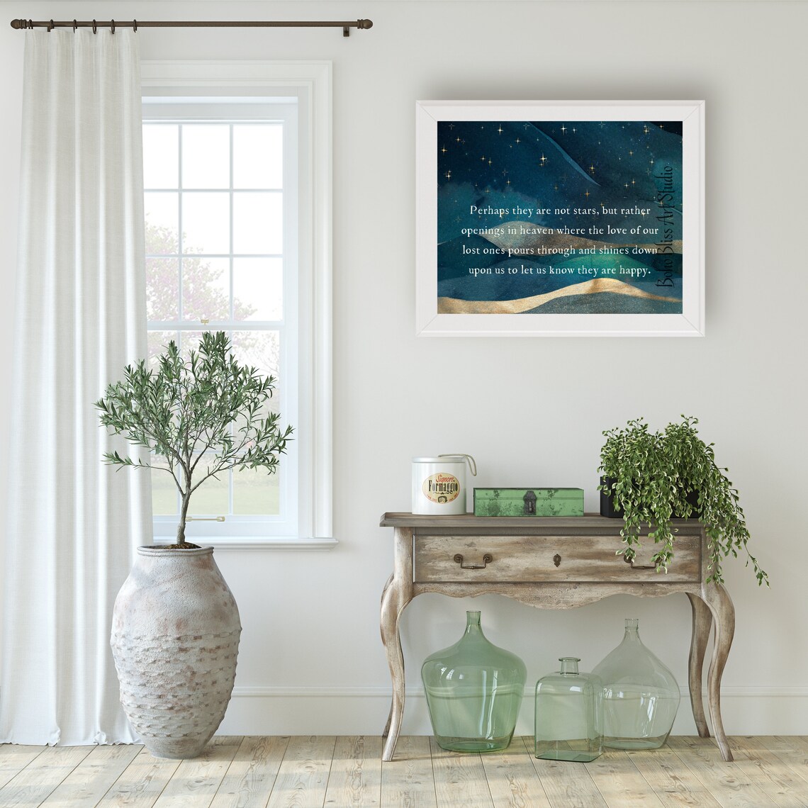 Perhaps They Are Not Stars, But Openings in Heaven Art Print - Image 2