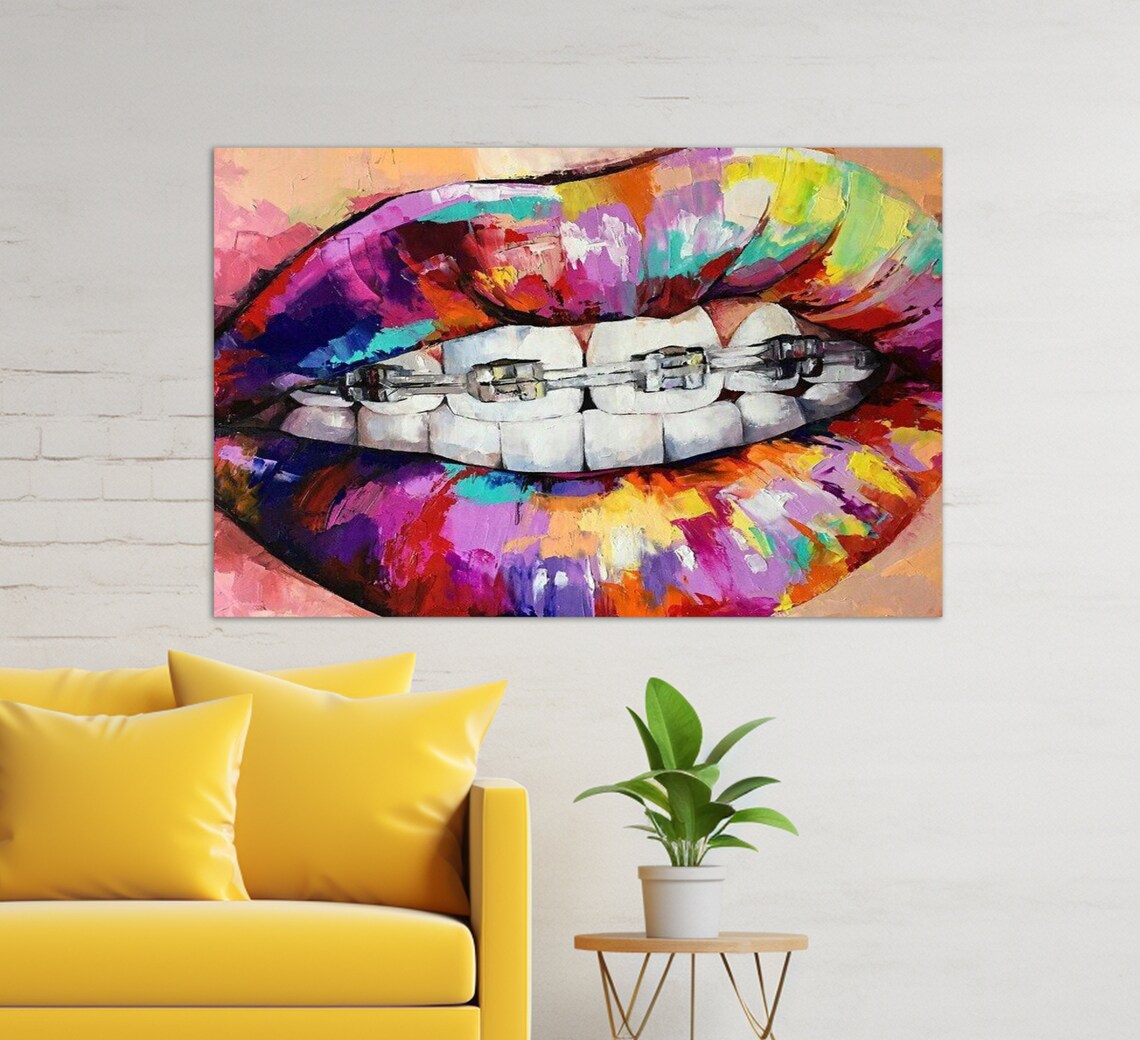 Braces Orthodontist Office Decor Wall Art Print - Image 3