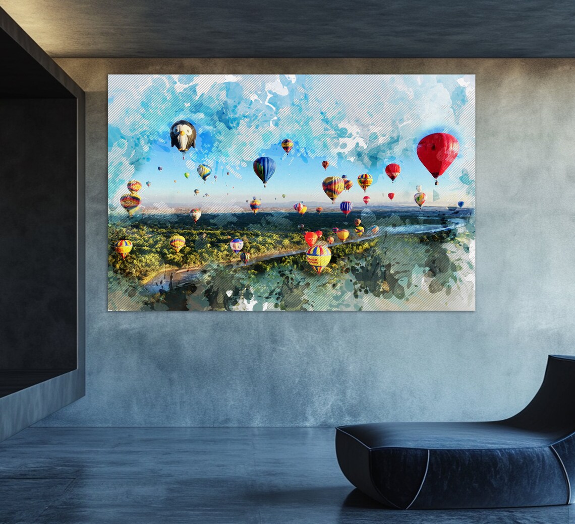 Albuquerque Balloon Fiesta Abstract Art Print - Image 2