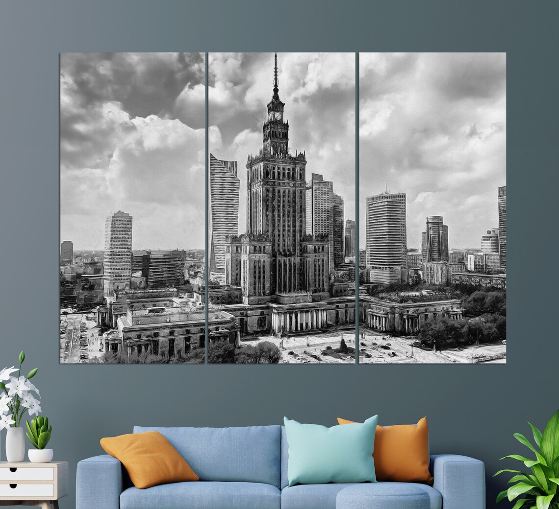 Palace Of Culture And Science, Warsaw Art Print - Image 2