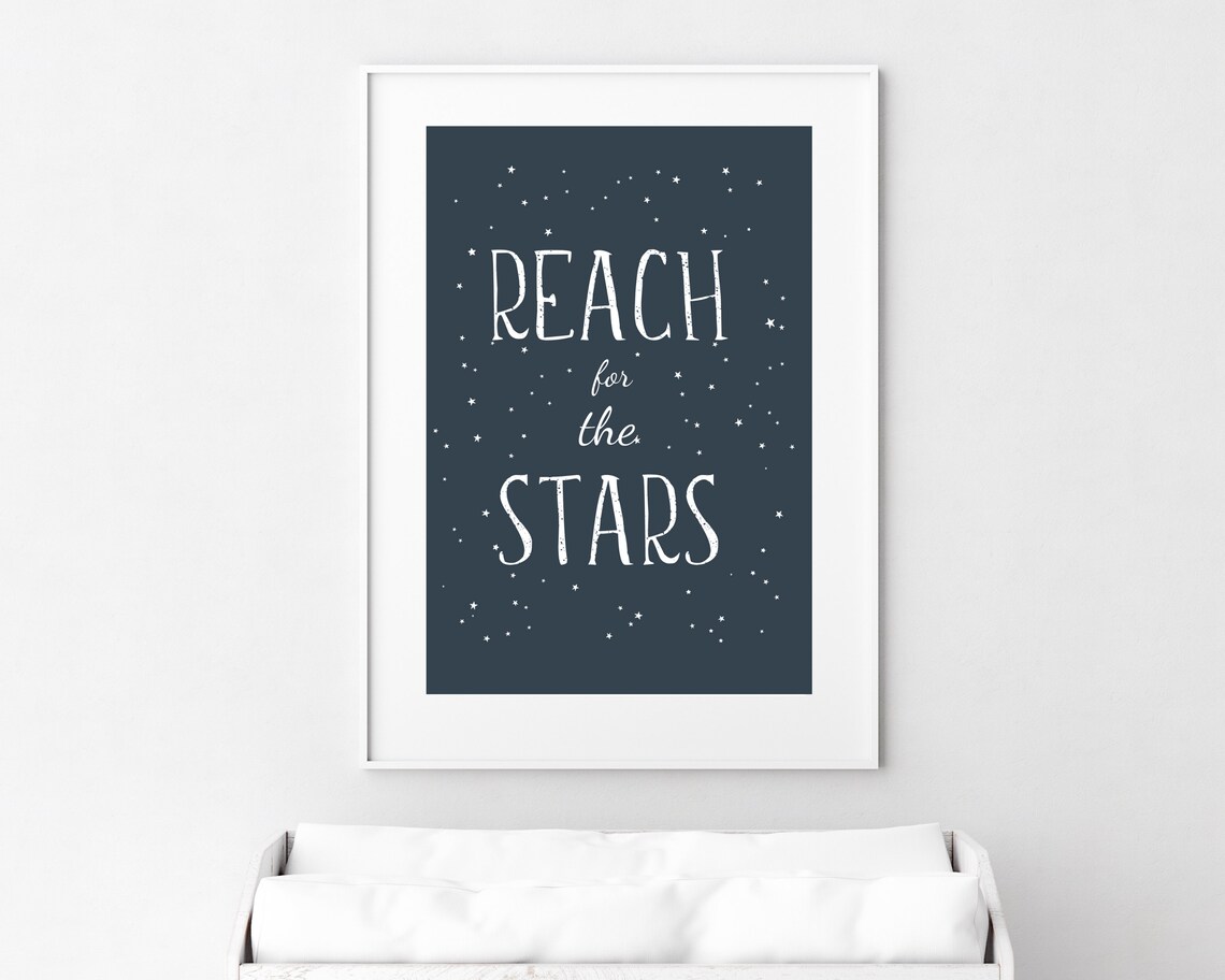 Space-Themed Nursery Art Print for Baby Boy Room - Image 2