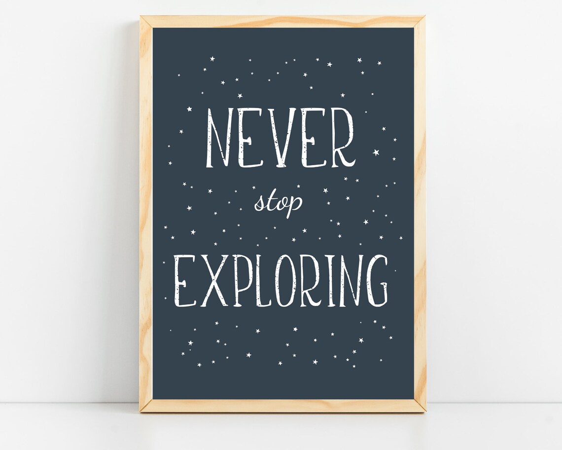 Space Themed Nursery Print, Outer Space Art Print