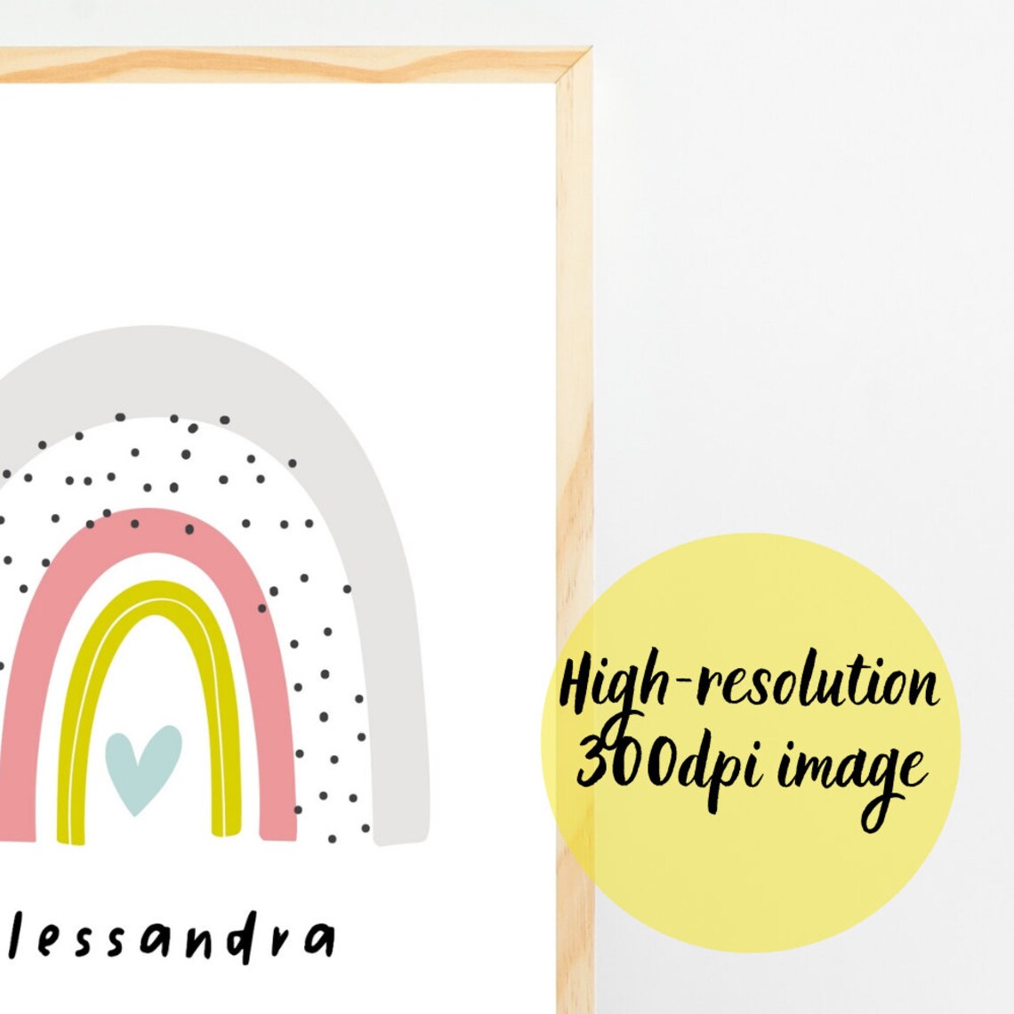 Personalized Rainbow Print Nursery Decor For Baby Girl Nursery Wall Art Rainbow Baby Decor Girls Bedroom Decor Art Print Nursery Prints - Image 4