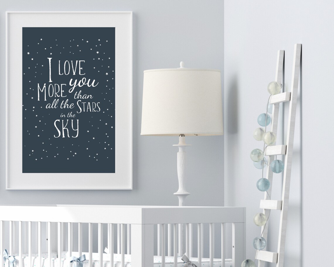 Space Themed Nursery, Outer Space Room Decor Print - Image 4