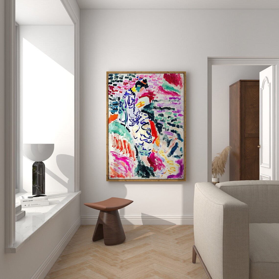 Matisse-Inspired Japanese Woman Vintage Art Print