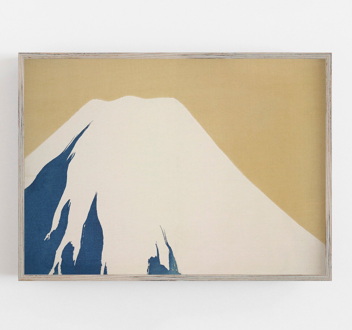 Mount Fuji Vintage Japanese Wall Art Print