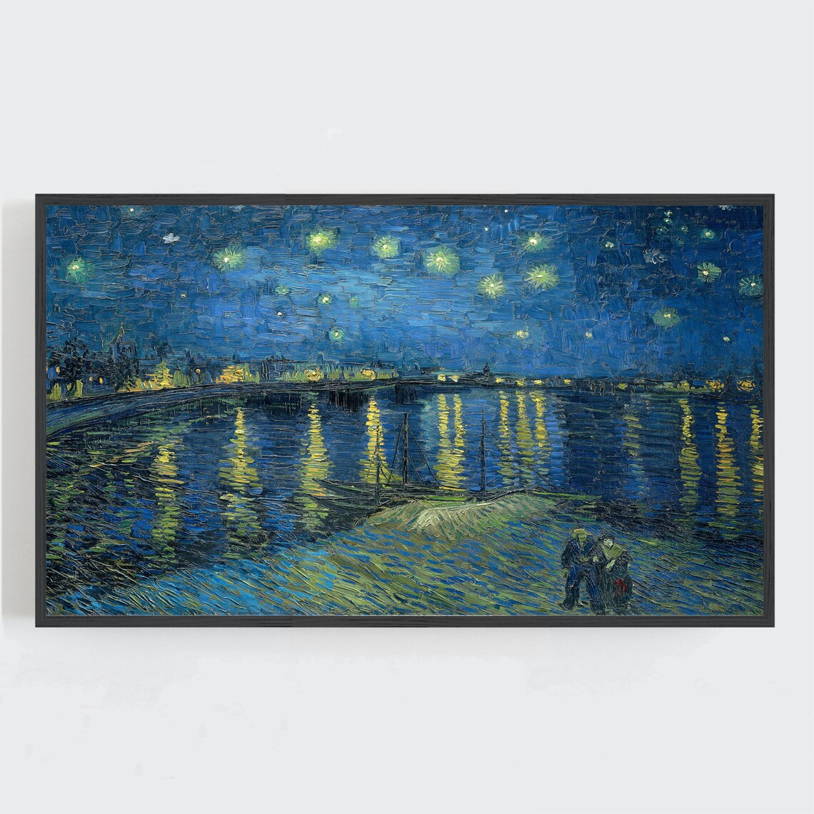 Van Gogh Starry Night Over Rhone Wall Art Print