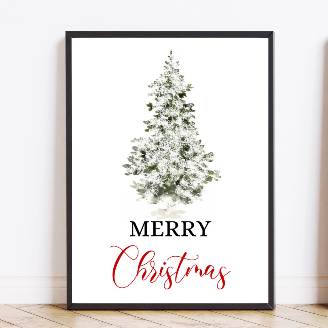 Christmas Tree Merry Christmas Sign, Vintage Style - Image 2