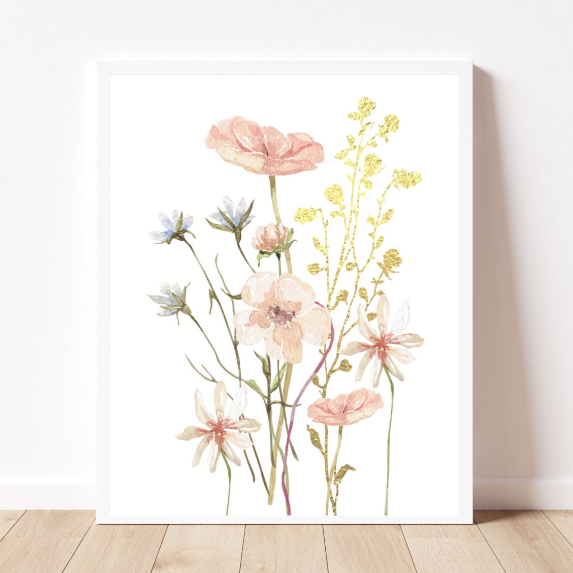 Wildflower Art Print, Spring Farmhouse Decor
