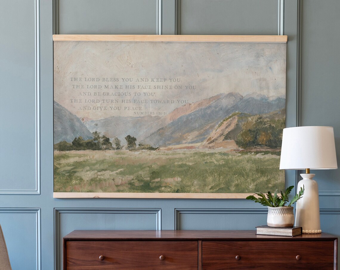Bless The Lord Bible Verse Art Print, Christian Wall Art - Image 3
